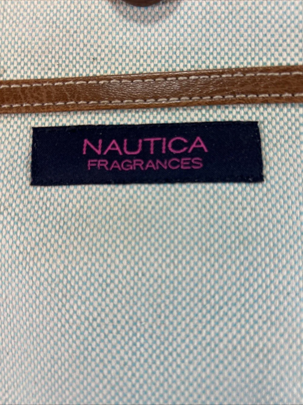 NAUTICA Travel Weekender Canvas & PU Leather Trim Duffle Bag